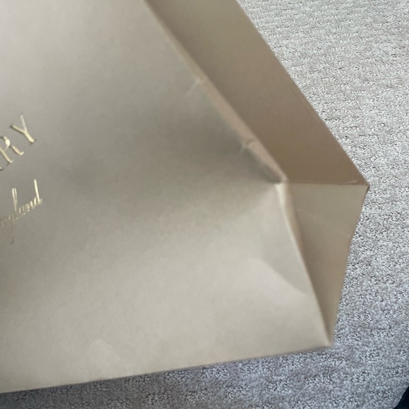 Authentic Gold Embossed Burberry Shopping Bag - Picture 4 of 5